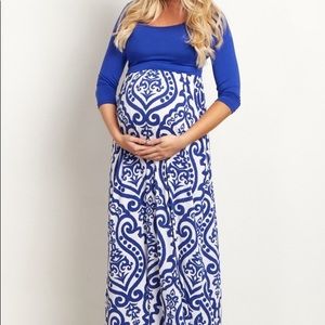 Pinkblush damask maternity dress size small